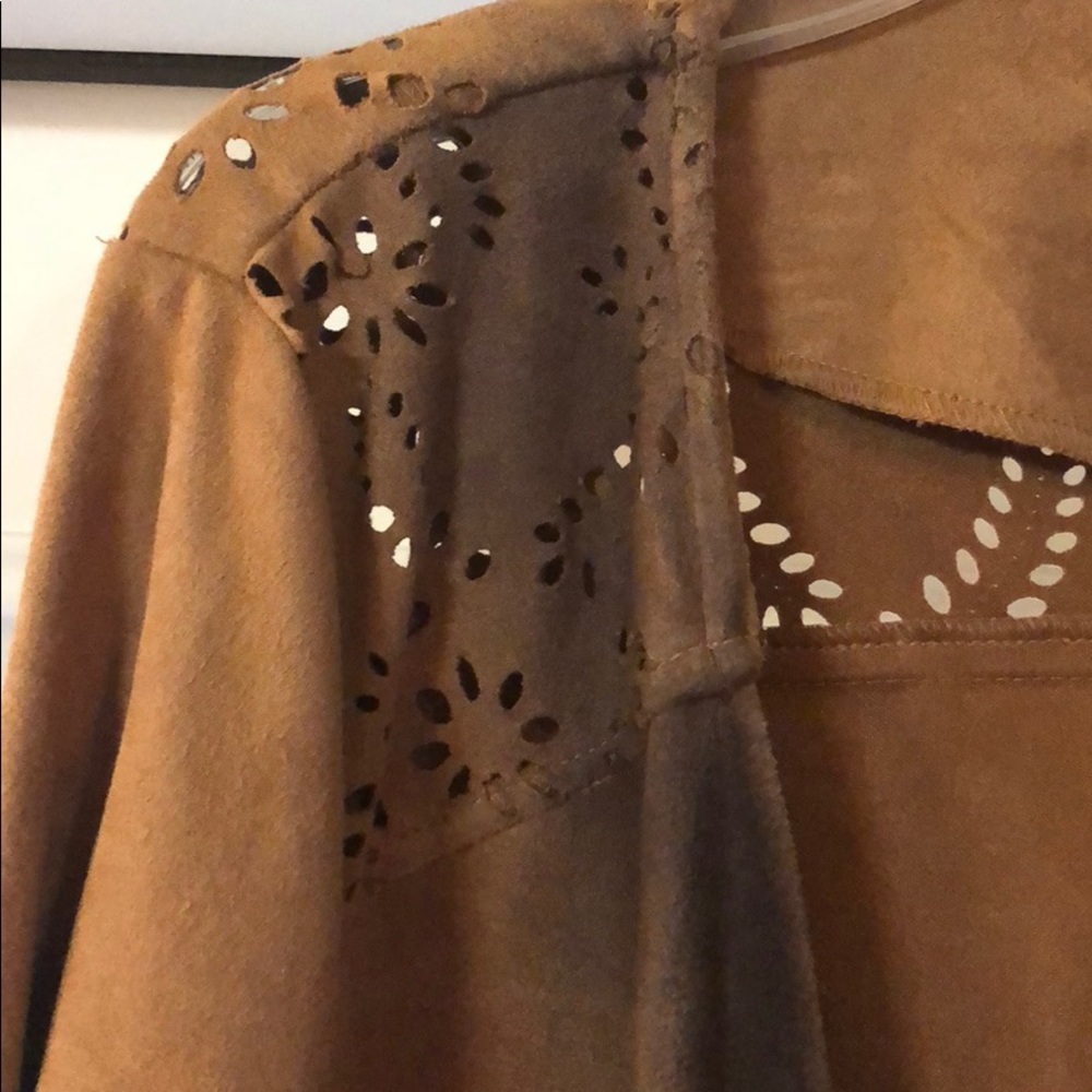 Suede Feel Cardigan - image 2